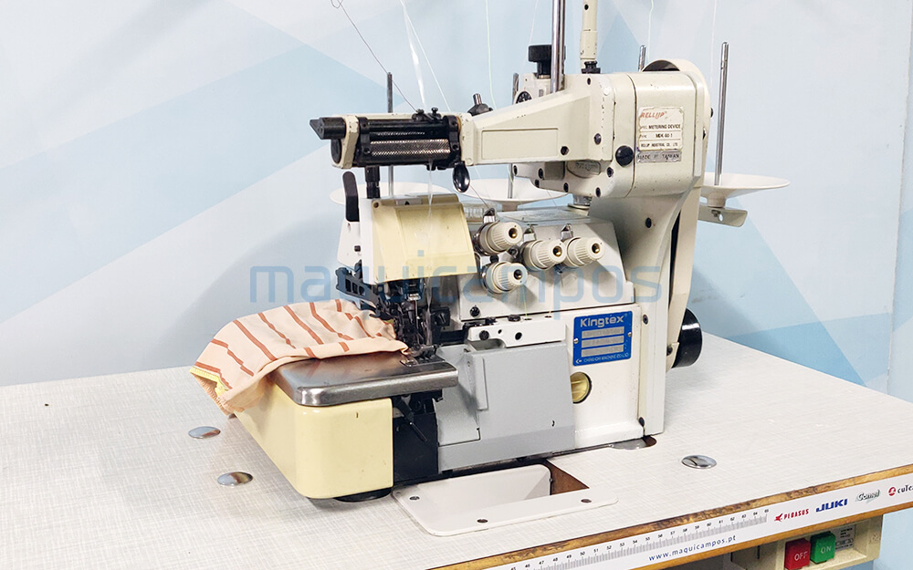 Kingtex SH-6004 M&aacute;quina de Coser Overlock (2 Agujas) con Puller de Elastico