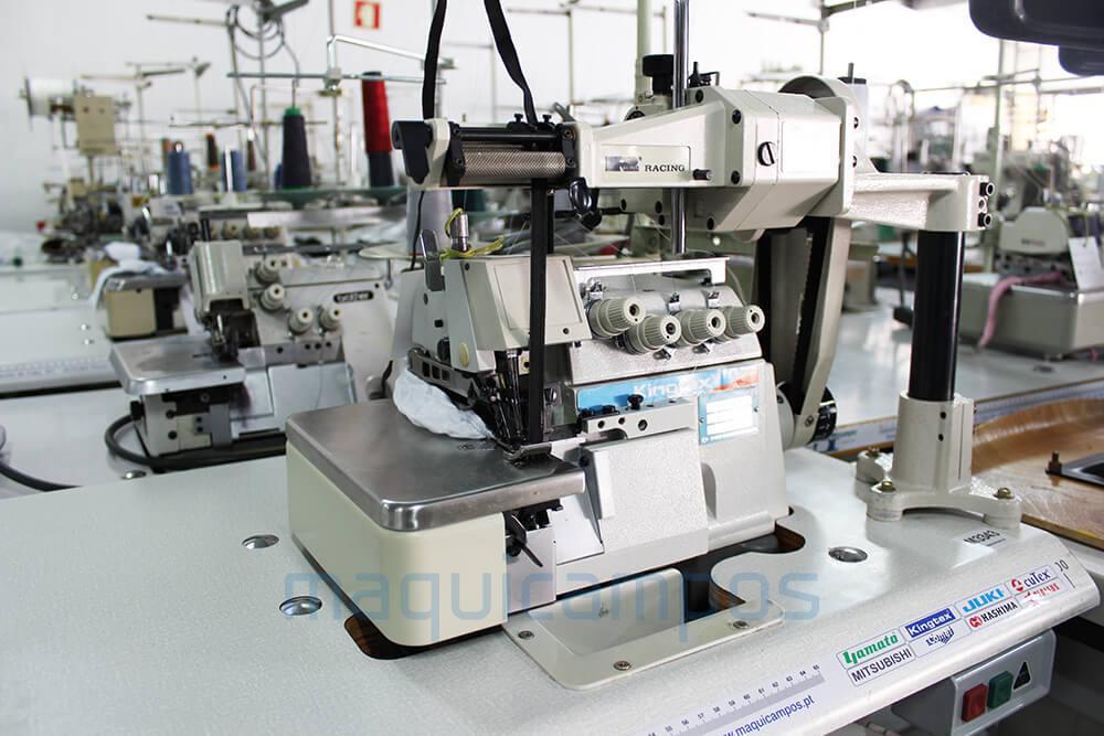 Kingtex SH-7004 Overlock Sewing Machine (2 Needles) - Maquicampos