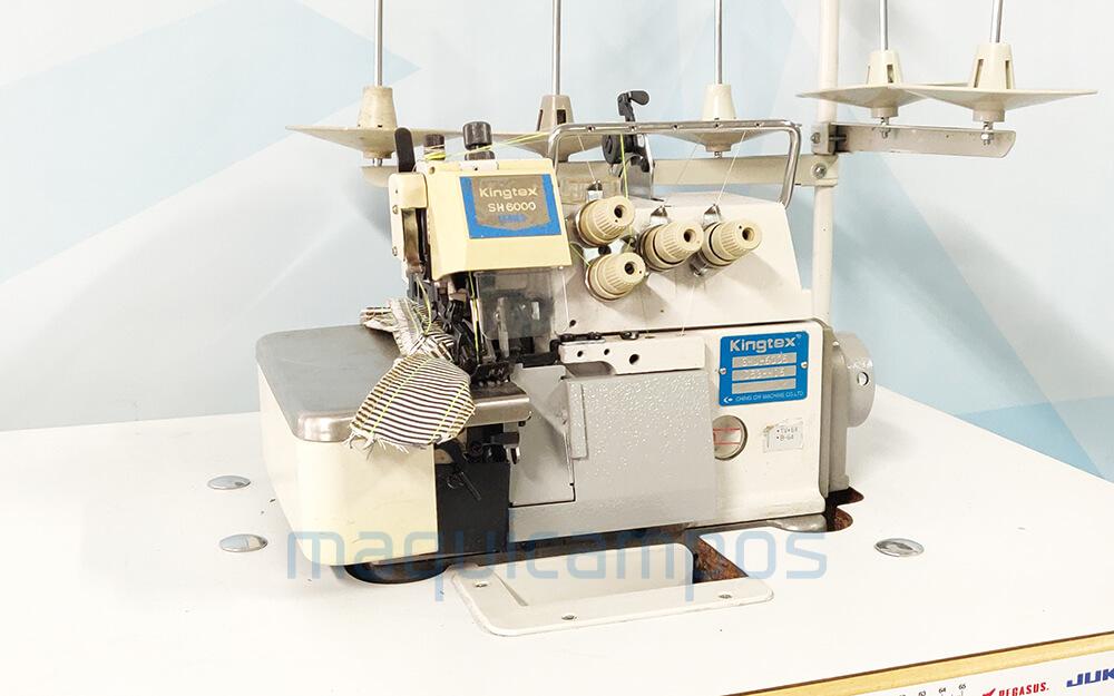 Kingtex SHJ-6005 Máquina de Costura Corte e Cose (2 Agulhas)