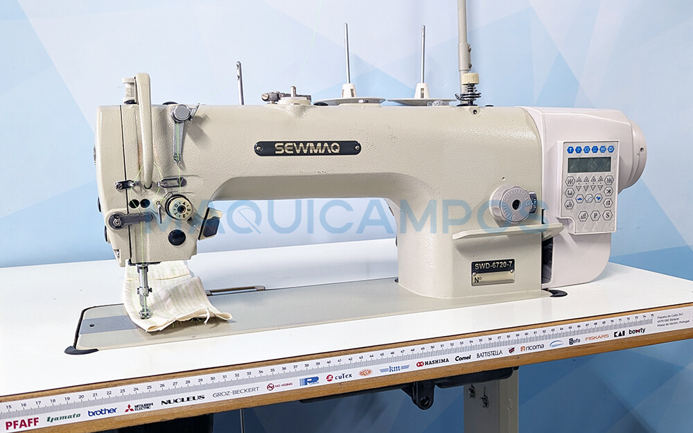 Sewmaq SWD-6720-7 Máquina de Costura Ponto Corrido de Duplo Arrasto