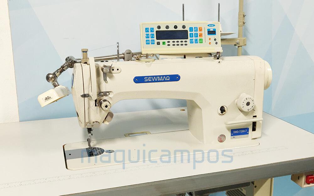 Sewmaq SWD-7200-7 Lockstitch Sewing Machine with Programmer