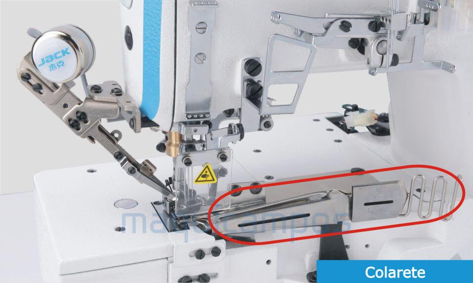 Jack W4-D-02BB Collarett Sewing Machine (Flat-bed)