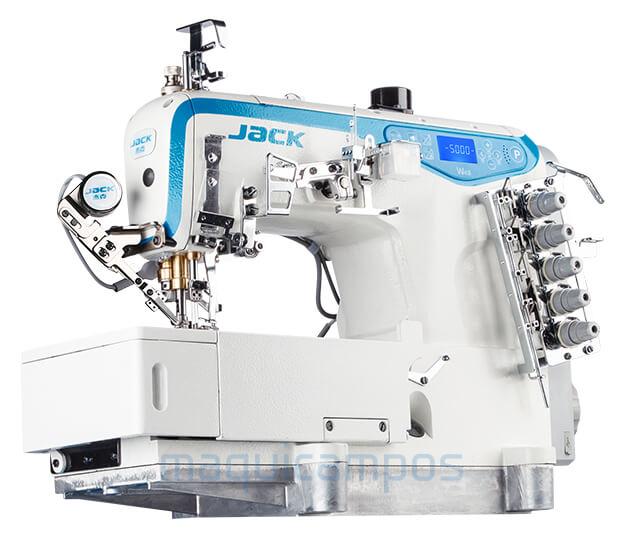 Jack W4S-D-01GB Máquina de Costura de Recobrir (Base Plana)