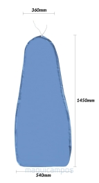 Tecido Azul para Bico de Pato<br>360*1450*540mm