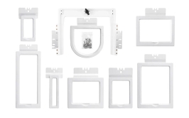 Kit 8 em 1 Bastidores Magn&eacute;ticos Bordar<br>Fast Magna Hoop