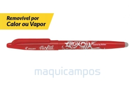 Pilot Frixion Ball<br>Caneta Removível por Calor / Vapor<br>Cor Vermelho