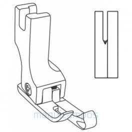 HR 1/32N<br>Prensatelas Compensador Estrecho Derecho<br>Pespunte