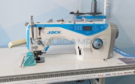 Jack JK-5559G-W<br>Máquina de Costura Ponto Corrido com Faca de Aparar