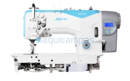 Jack JK-58450J-425<br>Máquina de Costura Ponto Corrido (2 Agulhas) com Cantos Automáticos