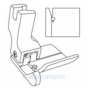 MCKL-13 15mm<br>Calcador Compensador Esquerdo<br>Ponto Corrido