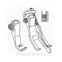 MGR867 5mm<br>Prensatelas Compensador Derecho Triple Arrastre<br>Pespunte