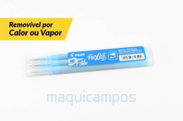 Pilot Frixion Ball<br>Recarga (x3)<br>Cor Azul Claro