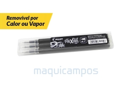 Pilot Frixion Ball<br>Recarga (x3)<br>Cor Preto