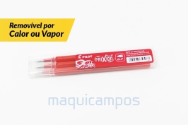 Pilot Frixion Ball<br>Recarga (x3)<br>Cor Vermelho