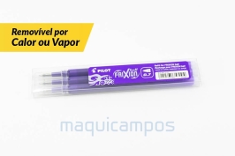 Pilot Frixion Ball<br>Recambio (x3)<br>Cor Violeta