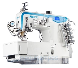 Jack W4S-D-01GB<br>Máquina de Costura de Recobrir (Base Plana)